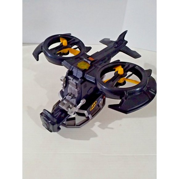 BATMAN DC Comics Batcopter Helicopter Black Battery Operated Toy Sounds Lights - Picture 16 of 16